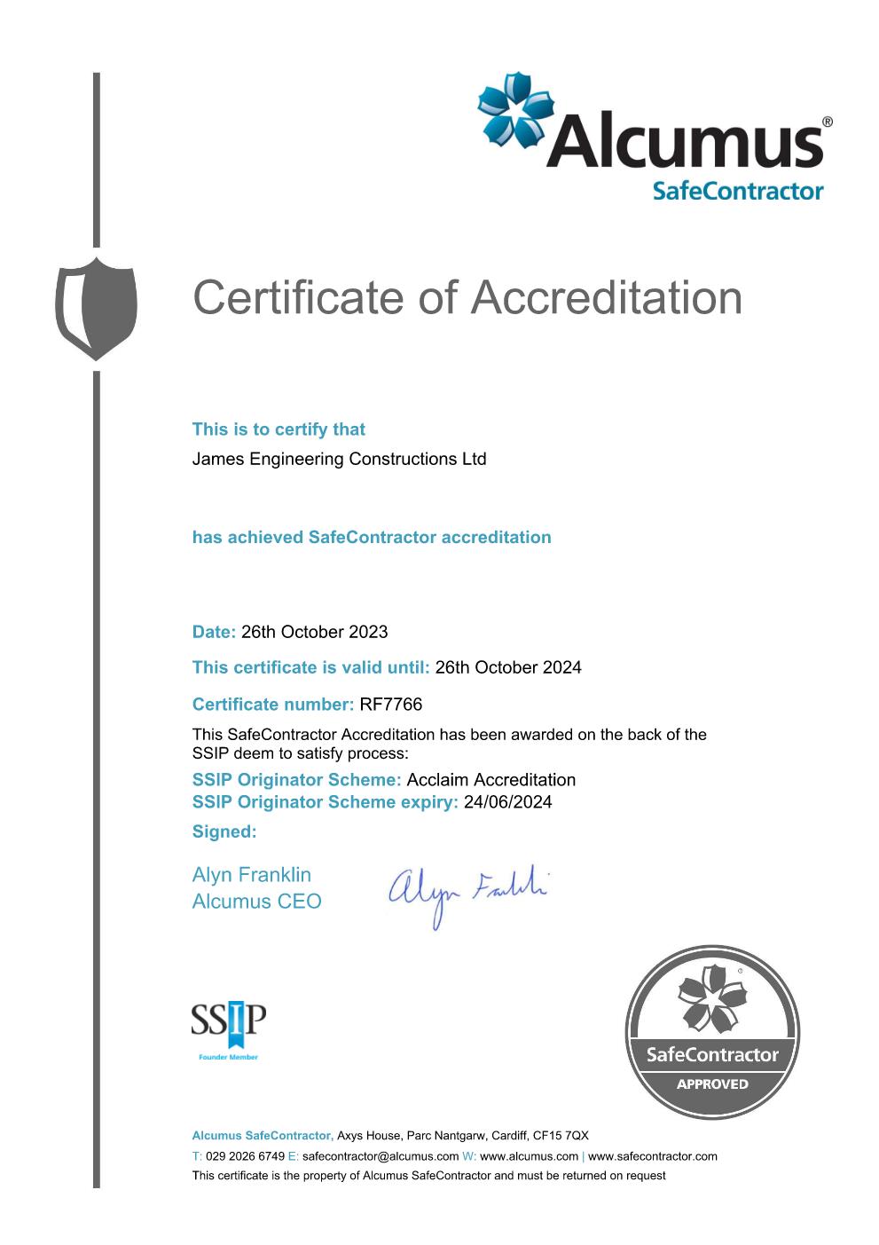 SafeContractor Accredited!!