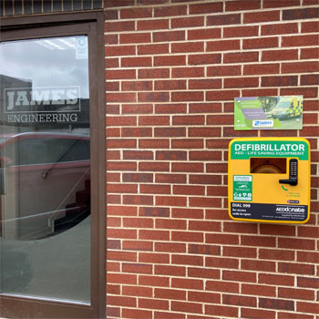 Installation of 2x community defibrillators